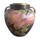 Painted terracotta ball vase by Georges Baud Gulf Juan