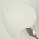 Antonio Pavia. Large lamp in silvered brass and silk. 1970s.