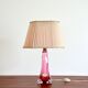Val St-Lambert Belgium vintage crystal table lamp 1960s