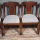 Set of 4 Empire style mahogany gondola chairs, 19th century