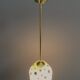 White with black dots pendant lamp 1960s