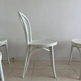Set of 4 vintage bistro chairs IKEA ÖGLA in white (Thonet style)
