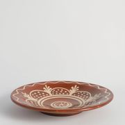 Brown & Cream White Stoneware Bowl by Andersson & Johansson, Höganäs, 1920s