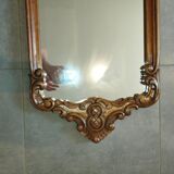 Large mirror in baroque rocaille rococo style