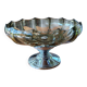 Coupe art déco en verre et métal chromé