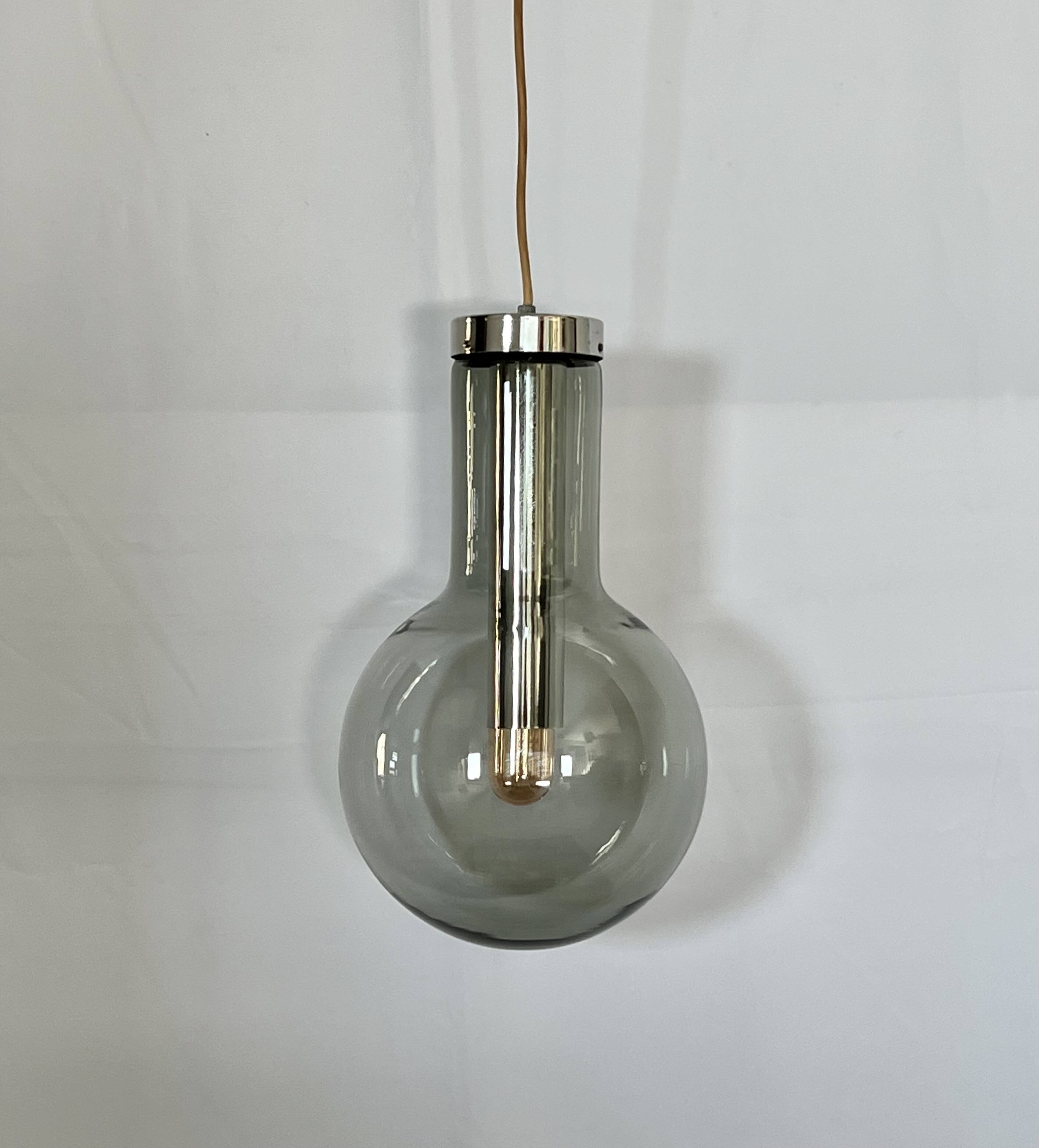 Large Maxi Bulb pendant light by Frank Ligtelijn for Raak, Netherlands 60's