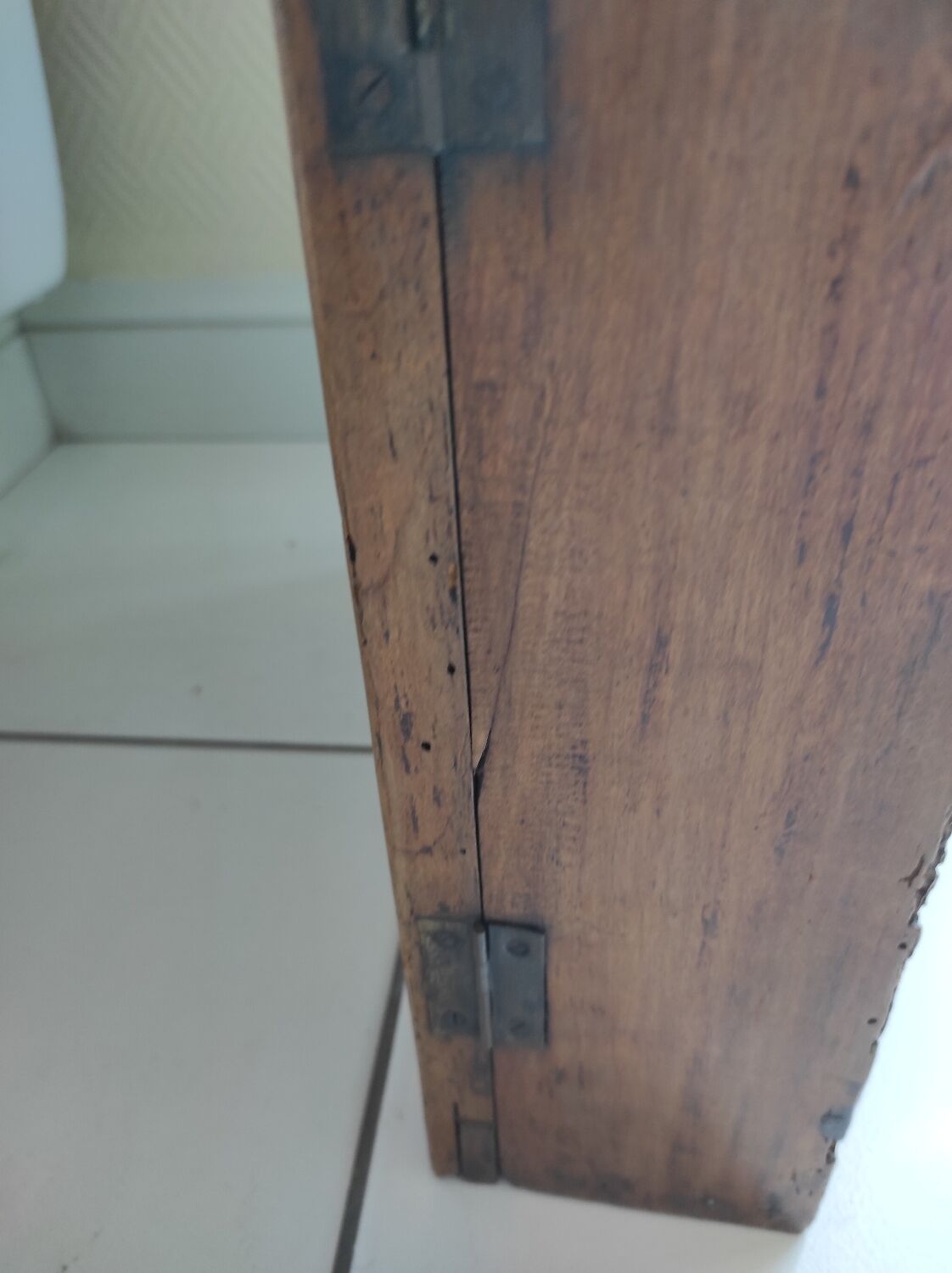 Old cherry display case