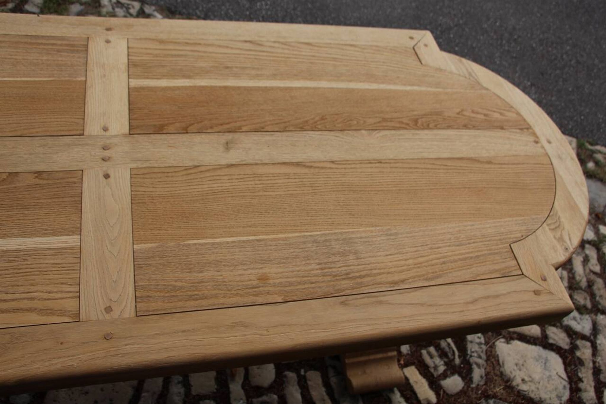 large monastery table in light oak 250 cm in length