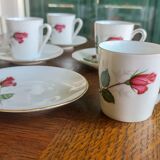 6 tasses à espresso en porcelaine bavaroise Winterling Marktleuthen