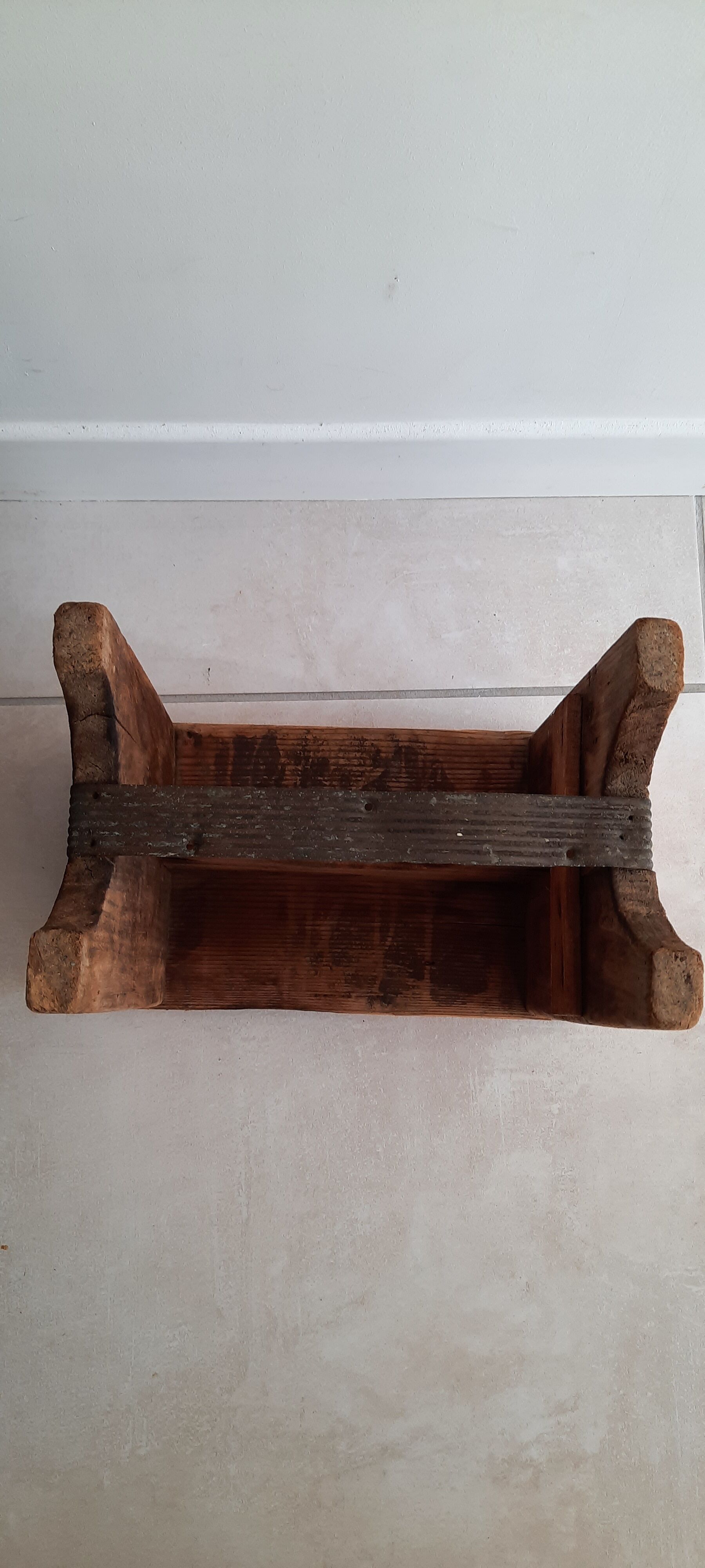 Bench in very old pine