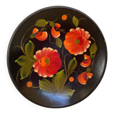 Russian hand decorated flower plate