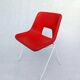 Danish plastic red chairs by Niels Gammelgaard for Ikea, 1984, set of 4