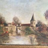 Old landscape painting