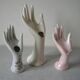 Set of 3 hands n ceramic porcelain ring sizer soliflore deco retro vintage
