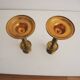 2 antique candlesticks in brass or bronze