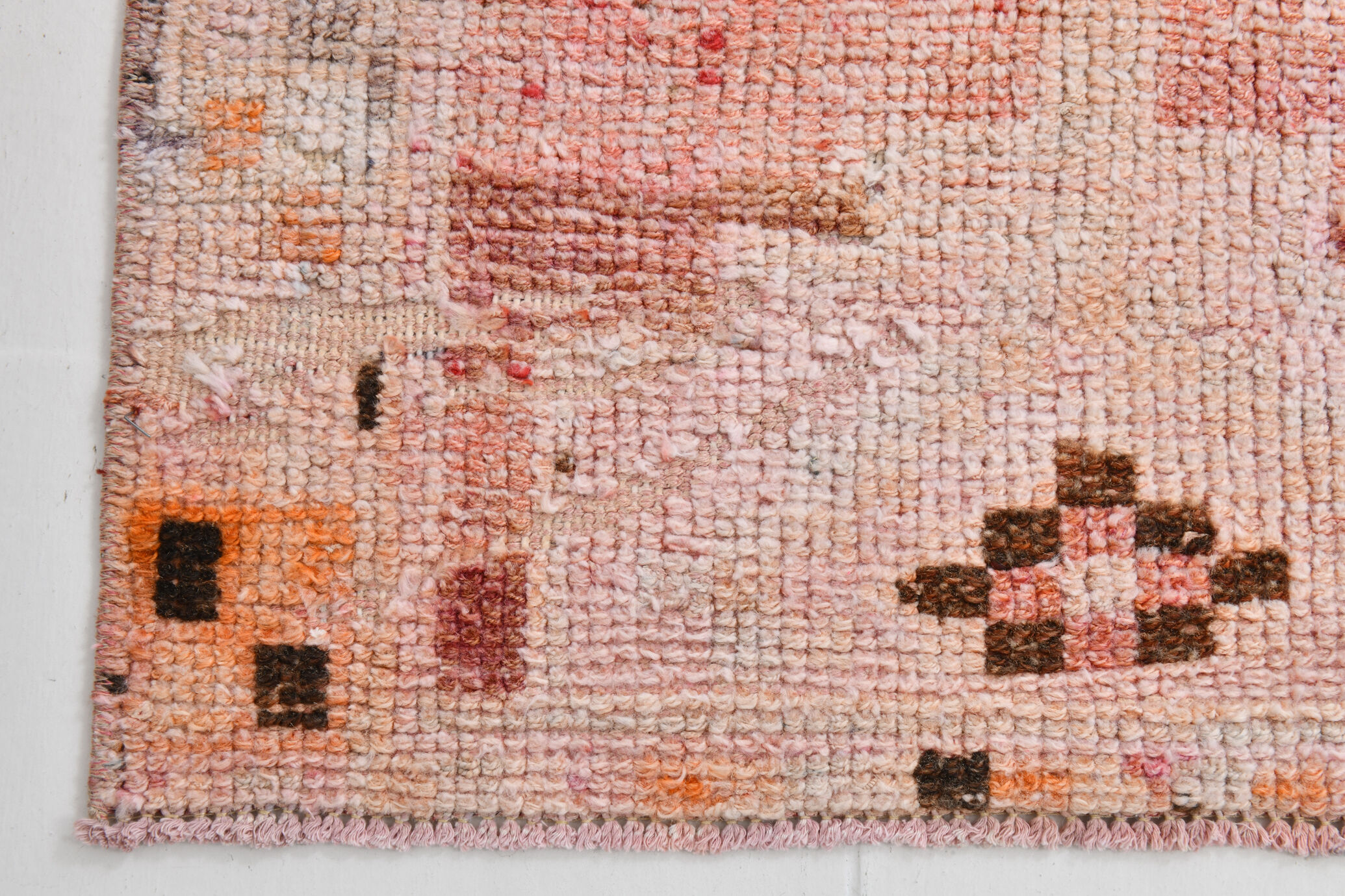 2x10 Pink & Red Classic Runner Rug,76x299Cm