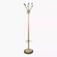 1950s coat rack in brass, metal and cast iron