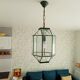 Vintage geometric pendant lamp 50s