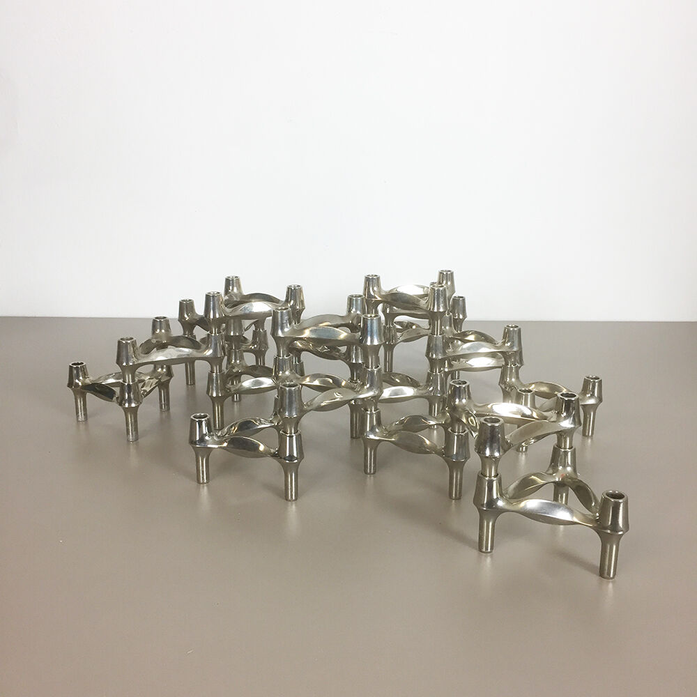 Lot of 20 Caesar Stoffi BMF Nagel 70s vintage candlesticks