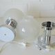 Vintage Pair of Bedside Lamps Mid Century Modern Light Fixture Murano Glass