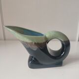 Glazed stoneware pitcher
