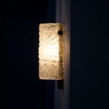 Paire d’appliques cristal & laiton 1970’s