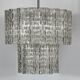 Vintage murano glass elements chandelier from 60s