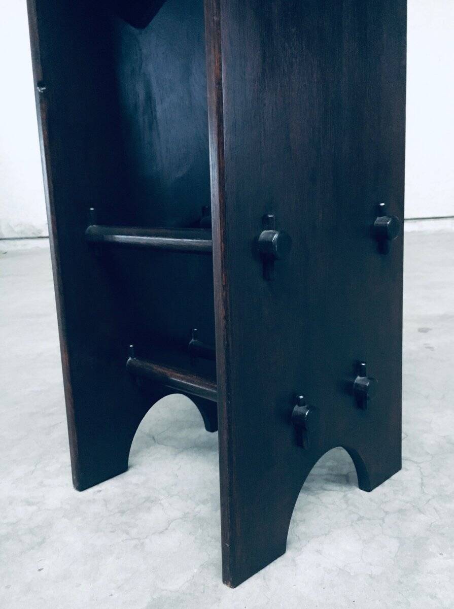 Arts and Crafts Handmade Bar Stools, France, 1920s, Set of 2