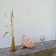 Opaline powder pink glass pendant light
