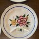 6 assiettes plates à compartiments Digoin Sarreguemines