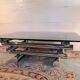 Chromed metal and smoked glass coffee table, dlg Willy Rizzo, mid-20th century
