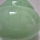Wall lamp Art Deco porcelain brass glass Clichy almond green