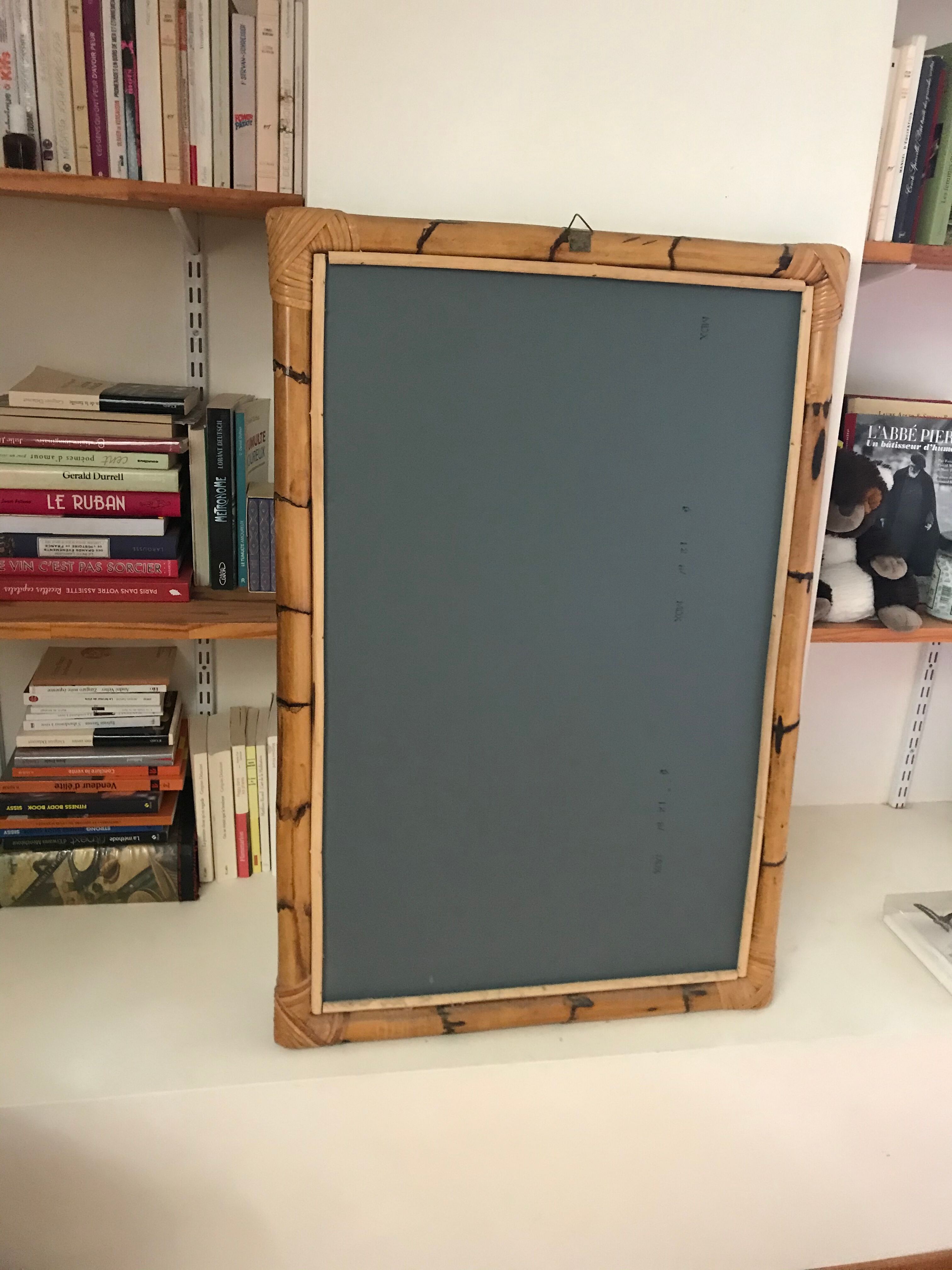 Vintage rattan mirror