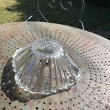 Large crystal bowl, vintage and collector's design salad bowl