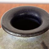 Art Deco vase, in green glazed stoneware, Roger Guérin 1930.