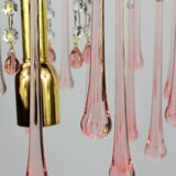 Chandelier tassels pink drops