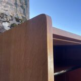 Light oak sliding door wardrobe, 1960