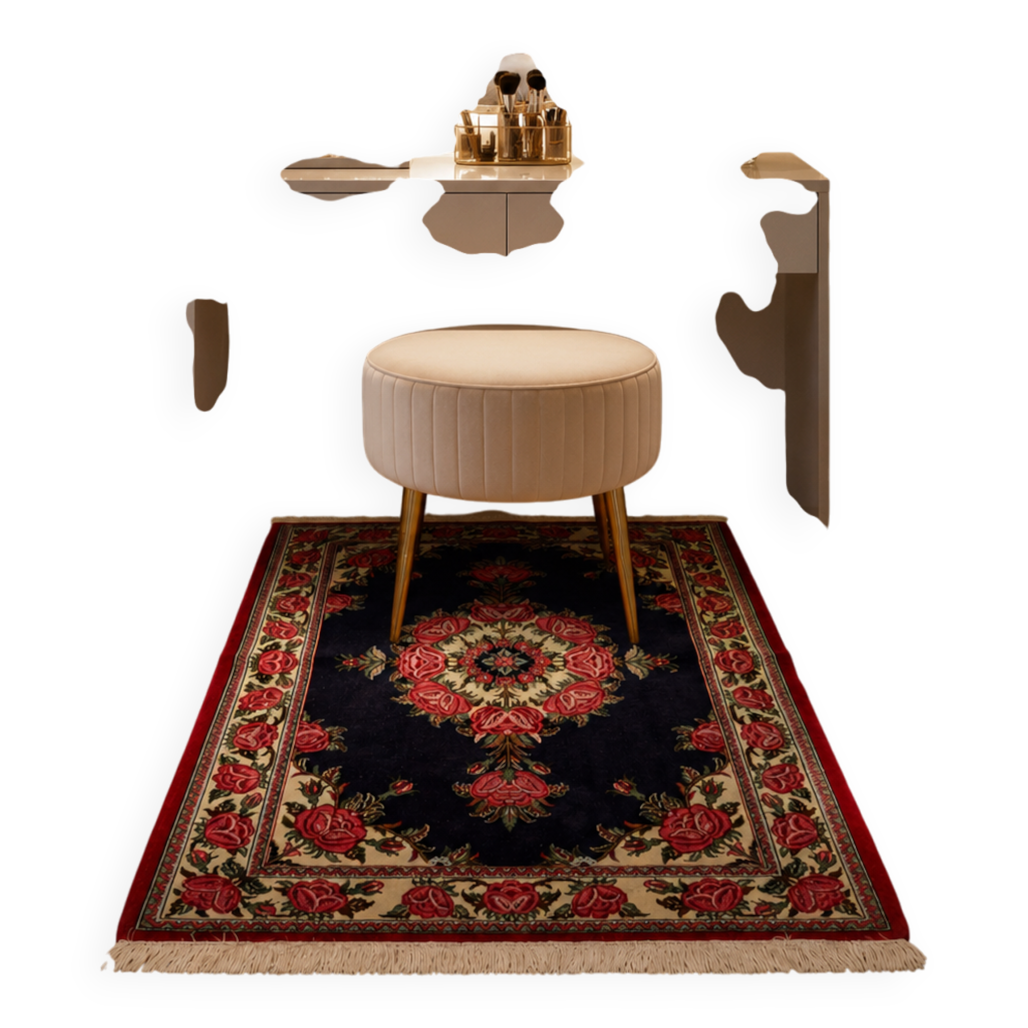 hand-woven Persian rug Ghoum