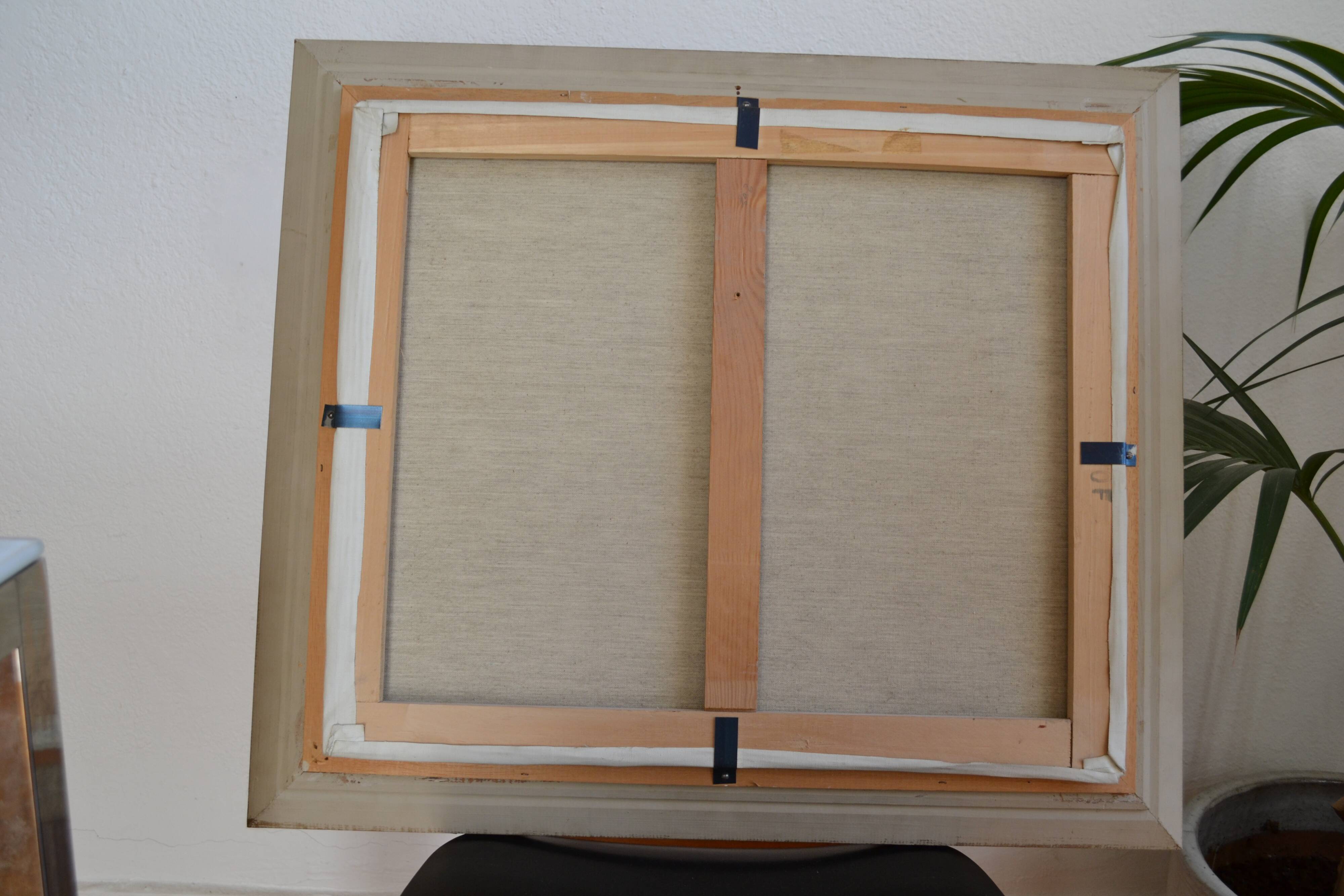 Rateau "Snowy landscape" framed HST painting