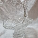 Bohemian crystal fruit basket