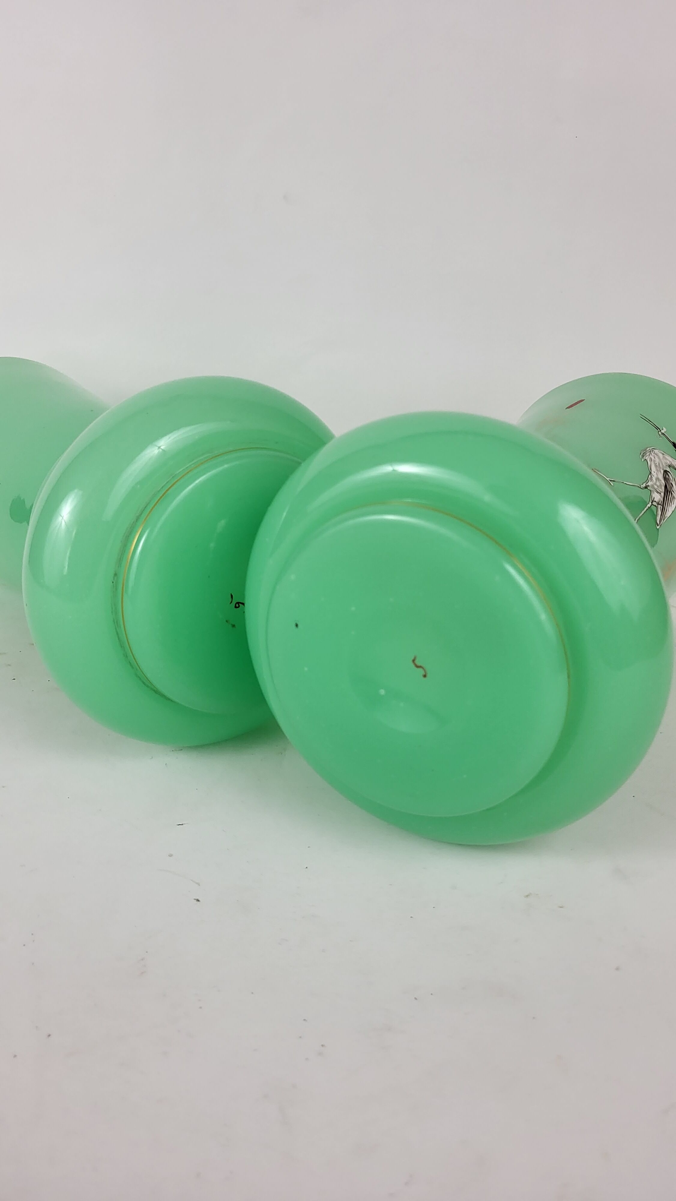 Pair of opaline vases