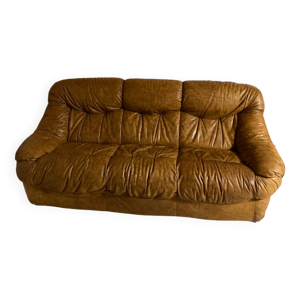 Canapé cuir vintage