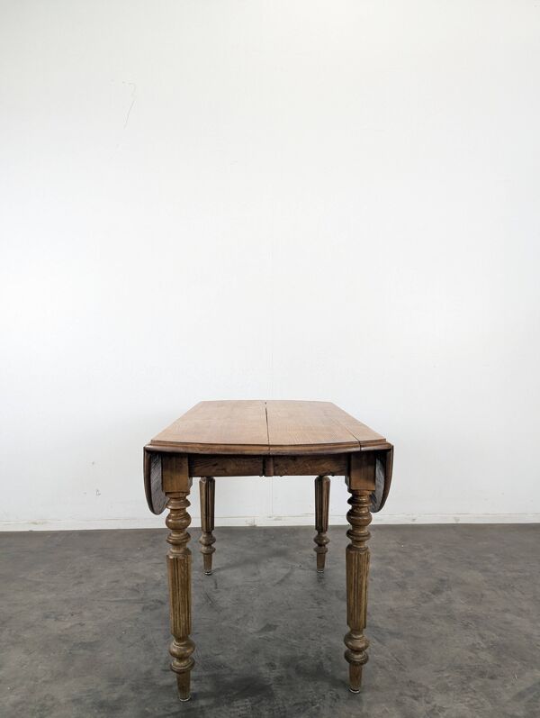 Table à volet à allonges d'époque Louis Philippe
