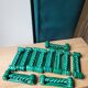 Set of 11 Vallauris glazed porcelain knife holders