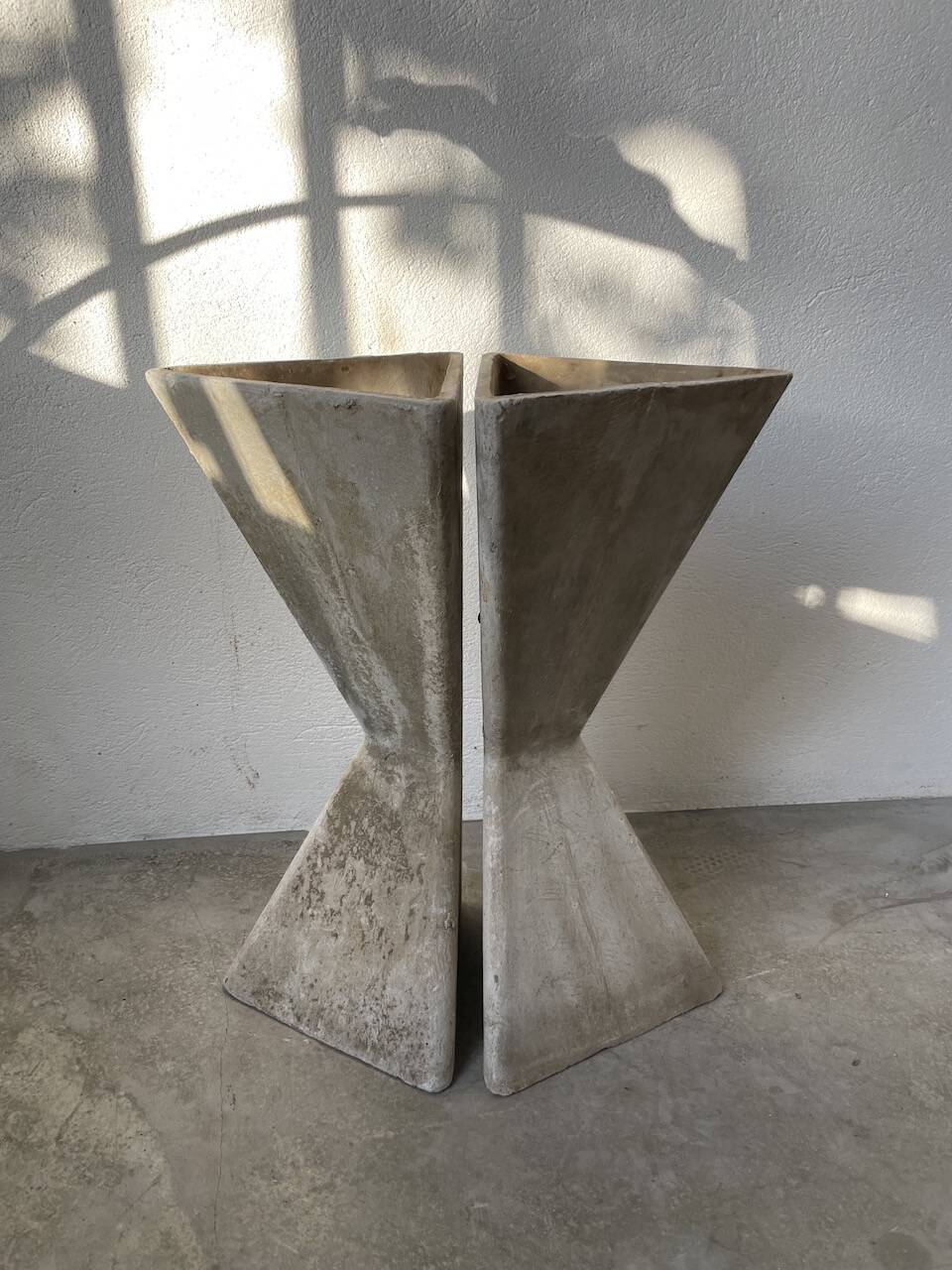 Planters jardinières fibrociment triangulaires