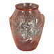 Old art deco vase sn pressed glass pink, 30