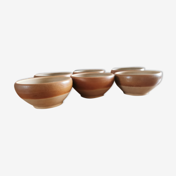 6 stoneware bowls
