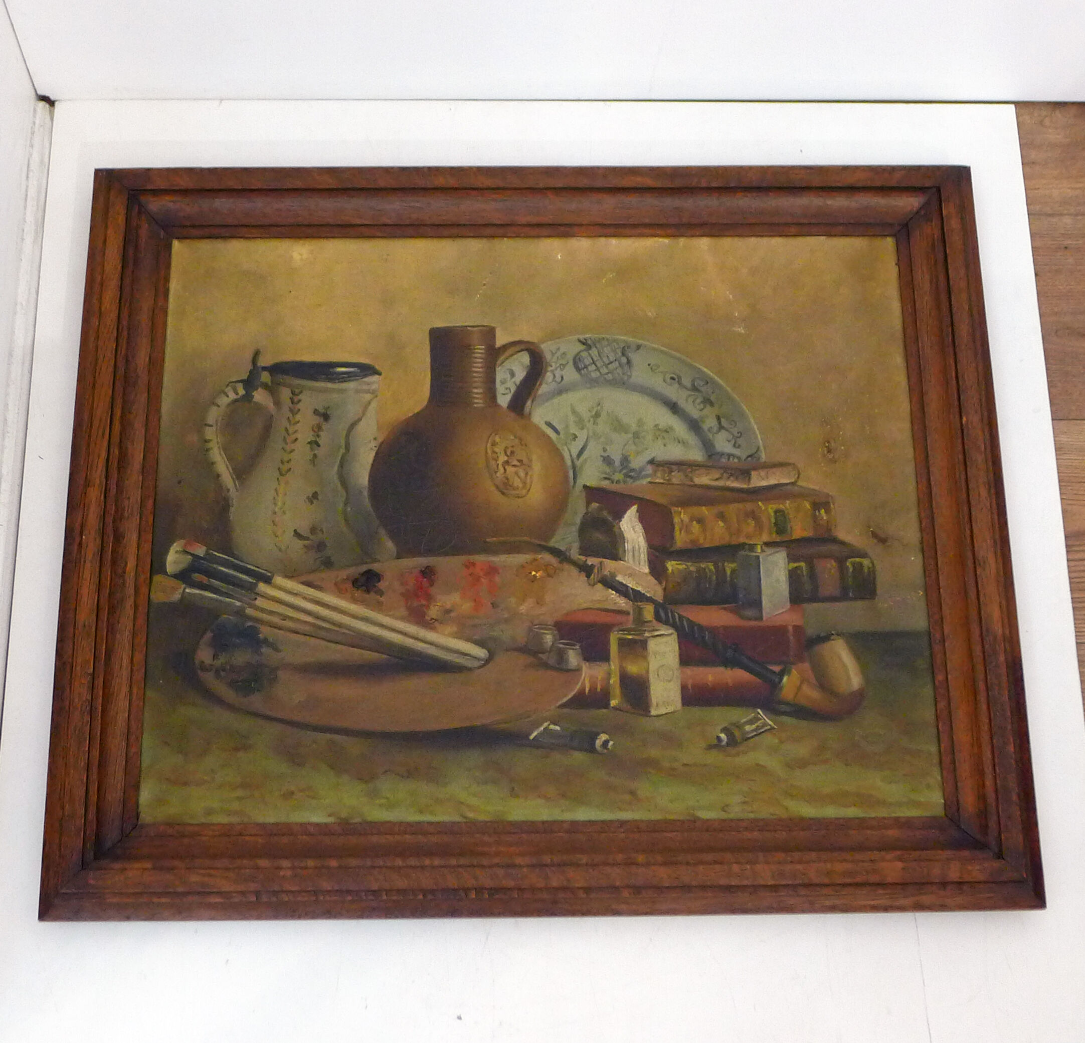 Still life oil painter late nineteenth