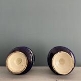 Two Thomas Sergent planters in Palissy majolica