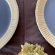 6 blue plates Villeroy and Boch Model Lido Year 50